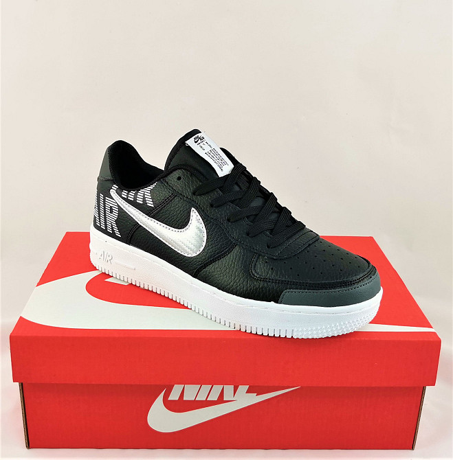 Кросівки Nike Чорні Чоловічі Найк Шкіряні Форси (розміри: 44,45) Відео Огляд Дніпро - фото 6