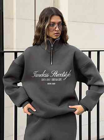 Жіночий трендовий теплий костюм двійка тринитка на флісі Одеса