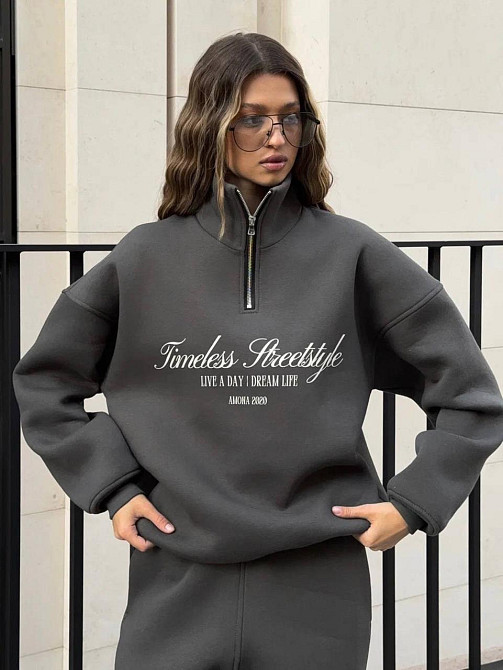 Женский теплый трендовый костюм двойка тринитка на флисе Одесса - изображение 2