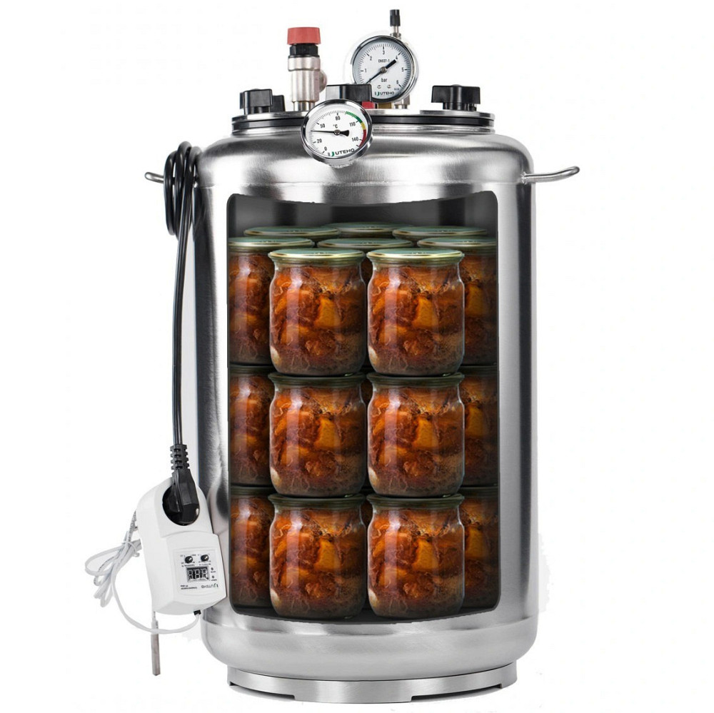 Автоклав бытовой А24 electro, универсальный на 24 банки, электрический из нержавеющей стали Киев - изображение 2