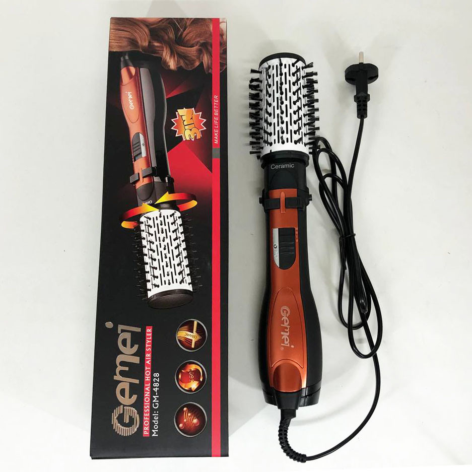 Фен профессиональный складной, Стайлеры для локонов, Хорошая фен щетка вращающаяся, Фен-расческа YK-57 Львов - изображение 2