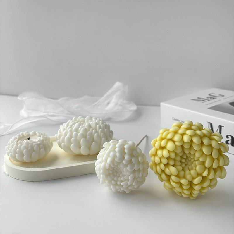 Силіконова форма для виготовлення свічки, «Хризантема» молд  для свічок з бджолиного, соєвого воску і парафіну 67 х 67 мм Кам'янець-Подільський - фото 9