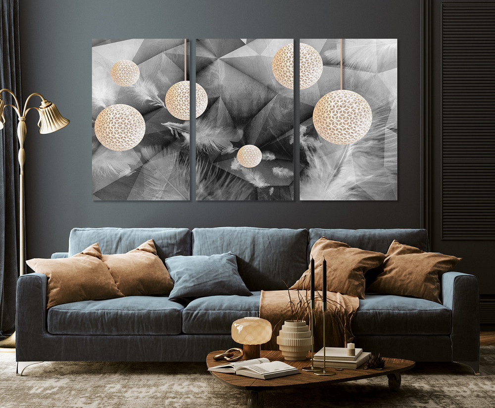 Модульная картина в гостиную / спальню Абстракція   ART-076_3A 100х150 см Киев - изображение 3