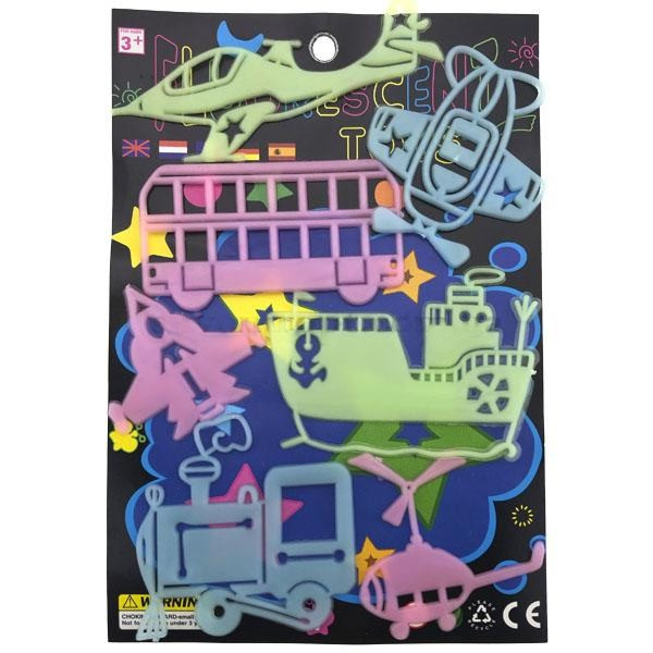 Дитячі іграшки фігурки фосфорні Транспорт Київ - фото 1