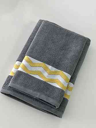 Полотенце махровое с бордюром Ideal Textile 50*90 см сірий Черновцы