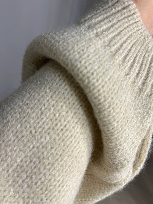 Светр жіночий Fancy Matinee 539 оверсайз однотонний, бежевий, one size Київ - фото 15