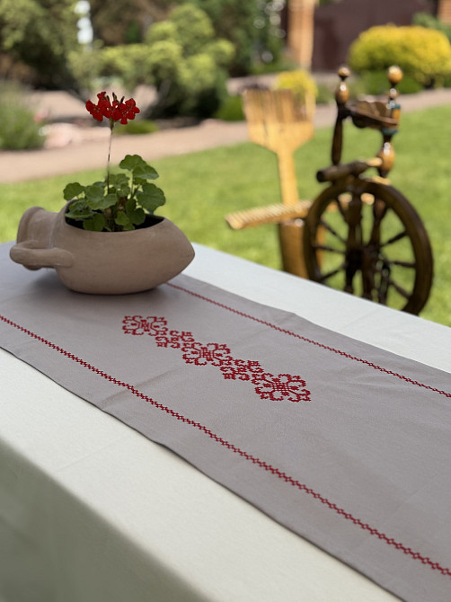 Ecotton Ранер доріжка Ecotton 45x170 см для обіднього столу водовідштовхувальна в етно-стилі сі Коломыя - изображение 4