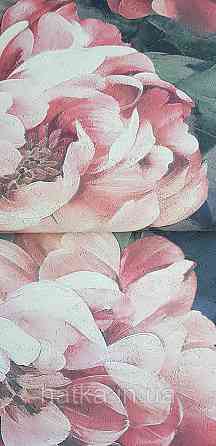 Шпалери вінілові на флізеліні Grandeco Anita 1,06х10 квіти півонії яскраво червоні Київ
