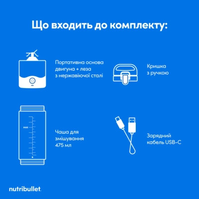 Блендер NUTRIBULLET NBP003W Вінниця - фото 8