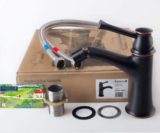 Змішувач для біде Imprese Podzima Zrala ZMK02170807, чорний Київ