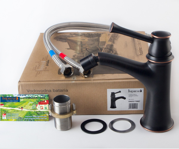 Змішувач для біде Imprese Podzima Zrala ZMK02170807, чорний Київ - фото 2