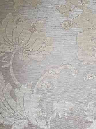 Шпалери вінілові на флізеліні Rasch Trianon Xlll 0.53х10 класика під текстиль гобелен квіти листя кремові Київ