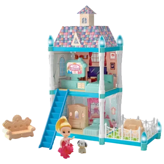 Детская игрушка Кукольный домик Snow Garden 556-66, 2 этажа, 72 детали, в коробке Коломыя