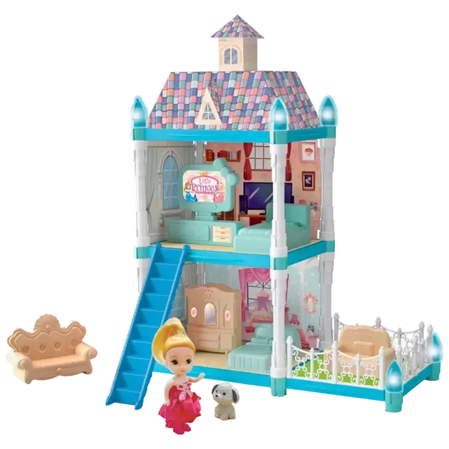 Детская игрушка Кукольный домик Snow Garden 556-66, 2 этажа, 72 детали, в коробке Коломыя - изображение 1