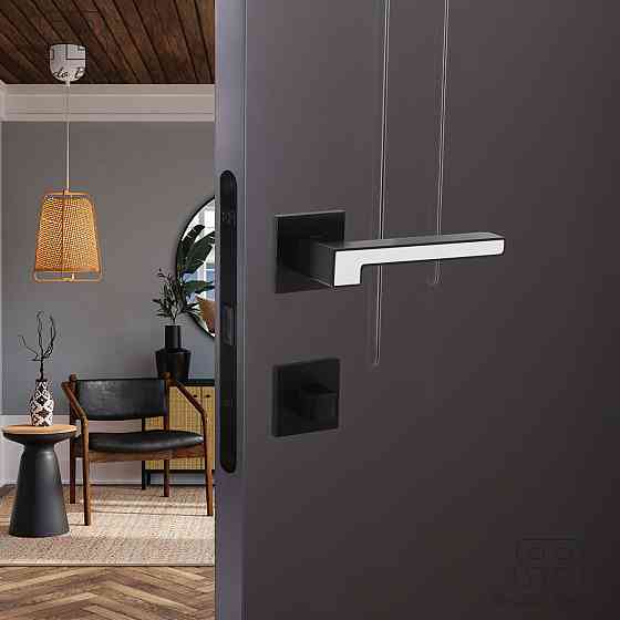 Ручка дверна Ricardo Borelli модель Quatro 05.50 MB матовий чорний Київ