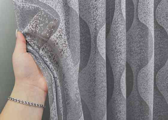 Тюль жакард колір сірий 1984т Київ