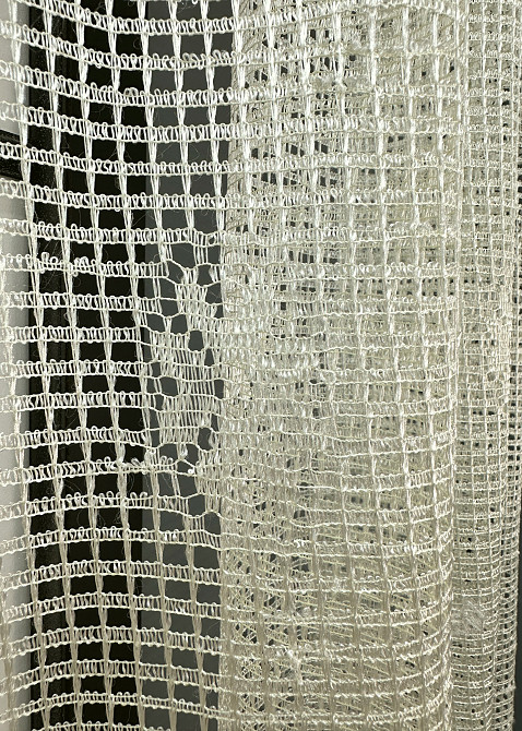 Тюль сетка VR-Textil Juli № 1718т Арка на кухню цвет кремовый с карамельным 500х160 см (53-0035) Киев - изображение 5