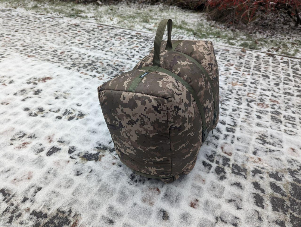 Армійський зимовий спальний мішок - 35 ВСУ зимовий Omni-Heat з підігрівом від USB Дніпро - фото 6