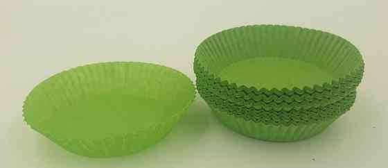 Тартолетка для кексів "Кругла зелена"D71 H22 (100шт)/9/ (1 уп.) Харків
