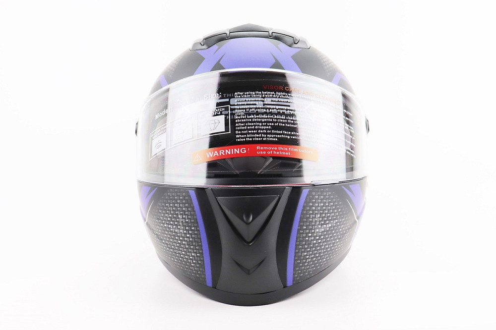 Шолом інтеграл, закритий+окуляри BLD-М61 М (57-58см), ЧОРНО-СИНІЙ Киев - изображение 4