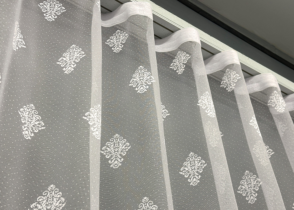 Тюль жаккард цвет молочный 1846т Киев - изображение 7