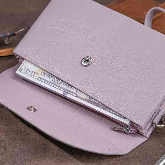 Клатч из кожи женский ST Leather 19322 Лиловый Киев