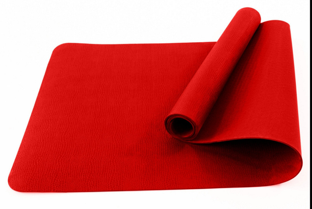Килимок ЄВА для йоги пілатесу фітнесу червоний Одеса - фото 2