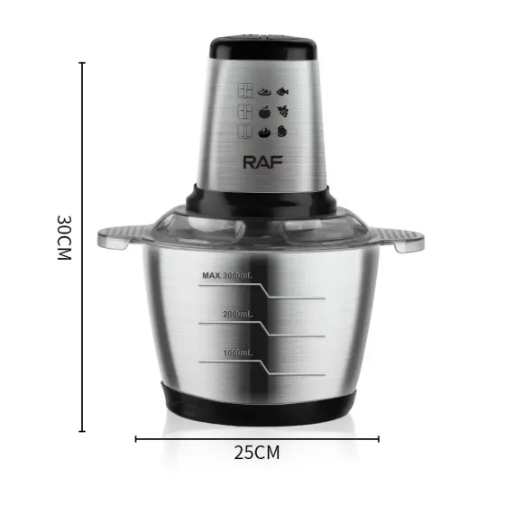Блендер электрический металлическая чаша, 2 режима, 4 ножа, 300 Ватт, 3 литра Raf R-7031 Коломыя
