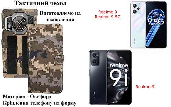 Тактический чехол для Oppo A94 5G, OPPO A95, крепится к снаряжению на липучке Киев