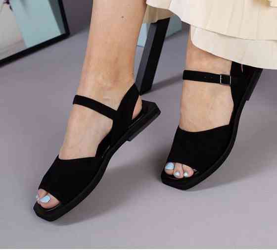 RONE Босоніжки жіночі RONE 543 чорні (літо, замша натуральна) (3936) Коломыя