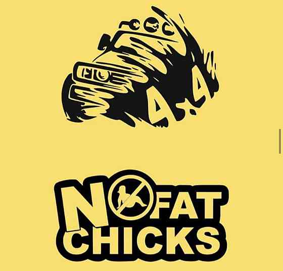 Вінілова наклейка на авто та будь яку поверхню в індивідуальних розмірах  — NOFAT CHICKS 4*4 Чернівці