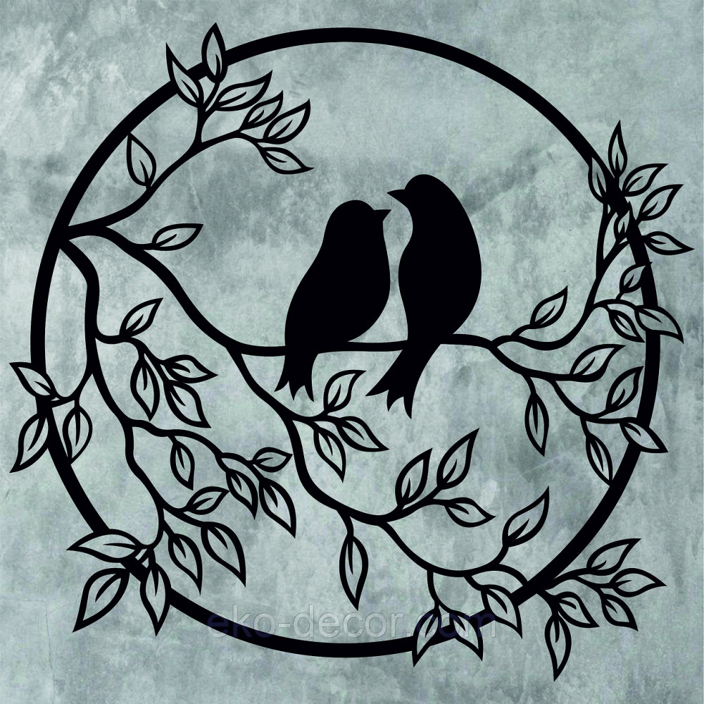 Декоративне настінне Панно «Пташки на гілці», Декор на стіну Київ - фото 6