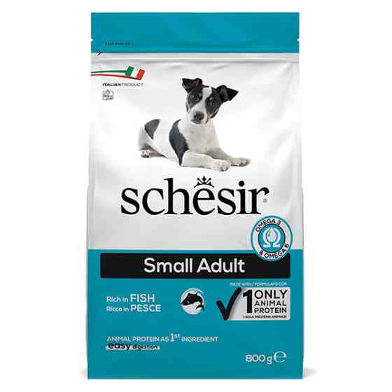 Schesir Dog Small Adult Fish ШЕЗИР ВЗРОСЛЫЙ МАЛЫХ РЫБА сухой монопротеиновый корм для собак малых пород Киев