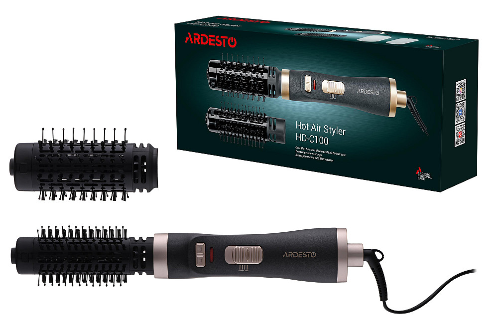 Фен-щітка ARDESTO Gemini, 1000Вт, 2 режими, чорний Київ - фото 11