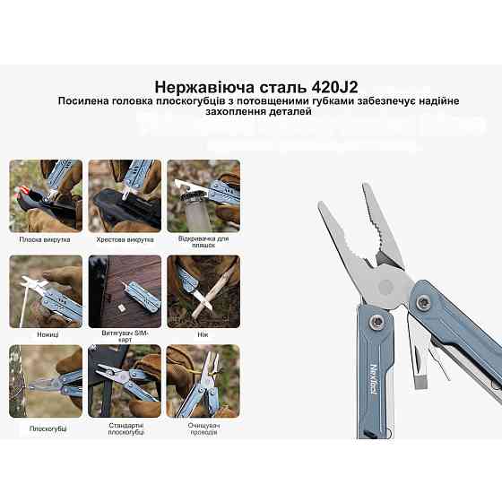 Мультитул NexTool Mini Sailor Pliers S11, чорний (NE20156C, NE20156E) Киев