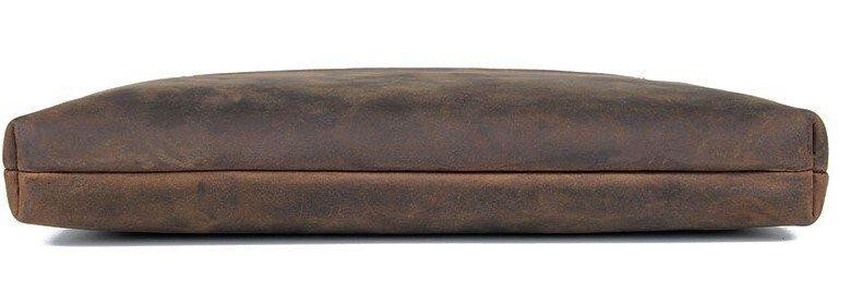 Красива барсетка чоловіча в шкірі Crazy horse Vintage 14954 Коричнева Київ - фото 8