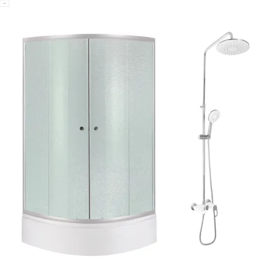 Комплект для душевой Latwa: Душевая кабина LLSC9090SATMIDFR2SET+Душевая система на 3 потребителя LDLAT1030WHI45427 Киев