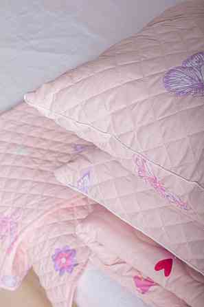 Ecotton Набір дитячий Ecotton подушка+ковдра+покривало Pink рожевого кольору Коломия