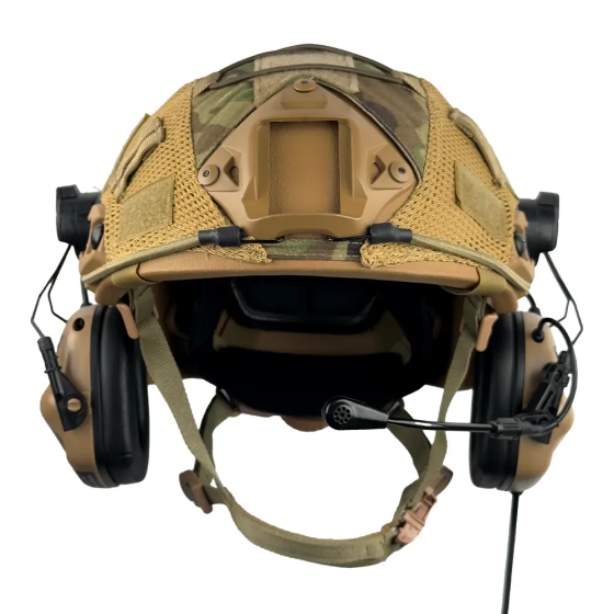 Комплект шлем Fast Team Wendy Helmet NIJ IIIA + наушники Earmor M32H MOD3 + кавер (Койот) размер XL Киев