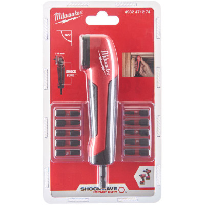 Насадка Milwaukee SHOCKWAVE + 10 бит 25 мм (4932471274) Вінниця - фото 8