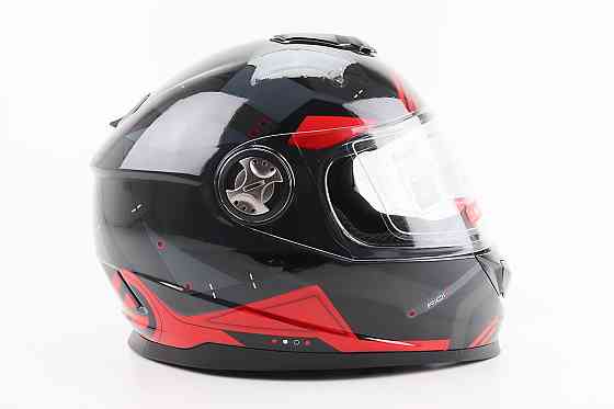 Шолом інтеграл, закритий BLD-М65 L (59-60см), ЧОРНИЙ/ЧЕРВОНО-СІРИЙ Київ