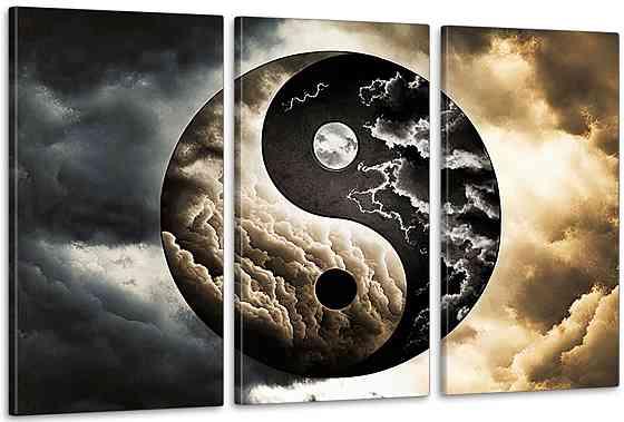 Модульна картина у вітальню/ спальню   Інь-Янь      ART-115_3A Київ