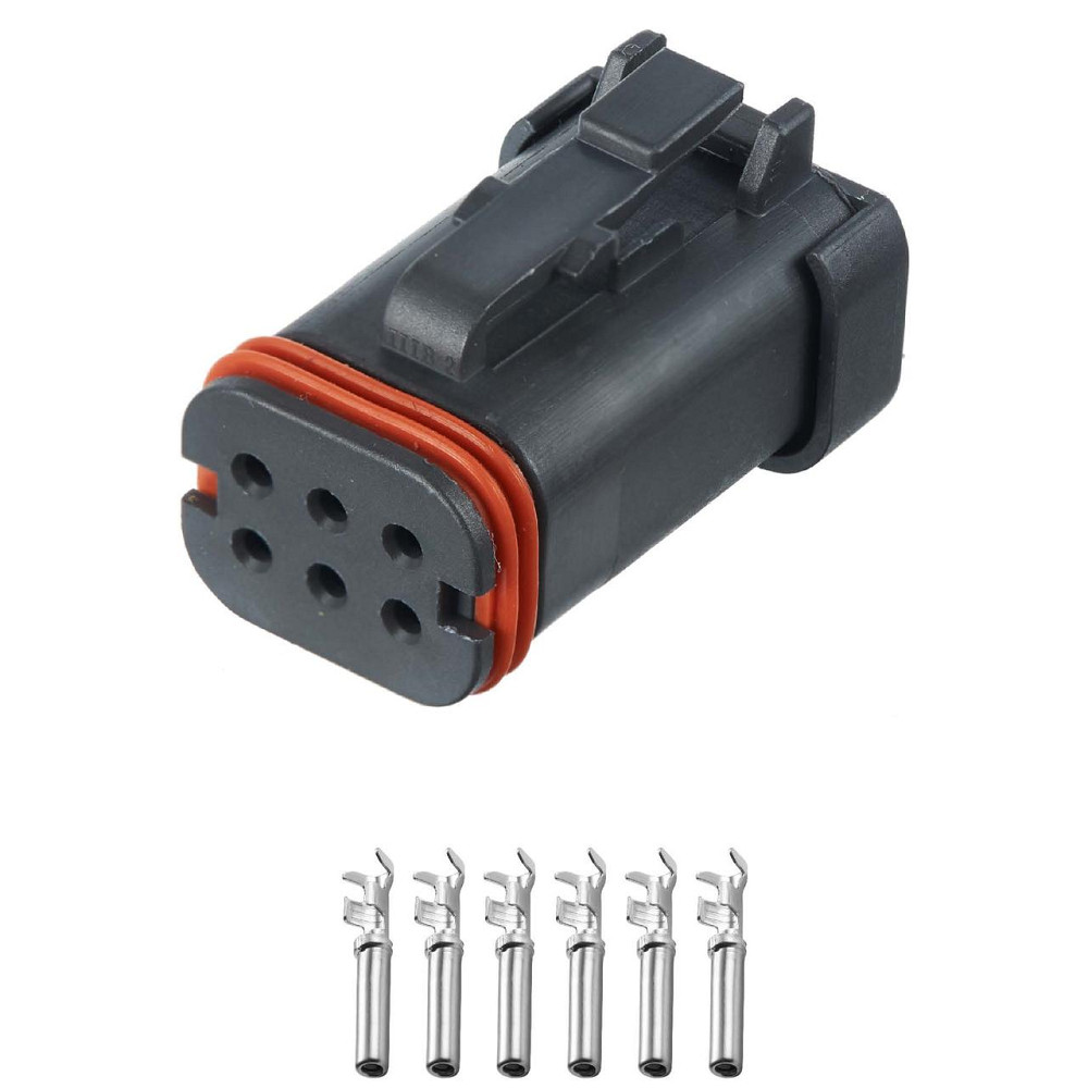 Роз'єм конектор 6-кон., Спецтехника, DT16-6SB-KP01, DEUTSCH Америка, Британия, Германия CAT, JCB, MAN 41012 Київ - фото 1