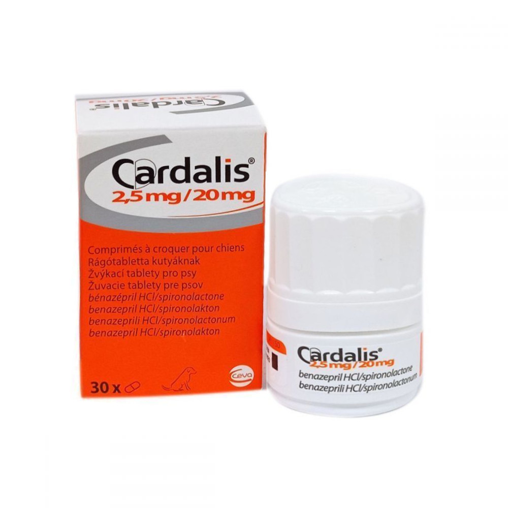 Кардалис 2,5 мг/20 мг жевательные таблетки для собак 30 табл. Сева (Франция) Винница - изображение 1