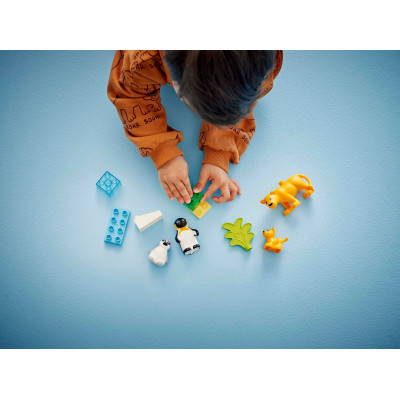 Конструктор LEGO DUPLO Town Сімейства диких тварин: Пінгвіни та Леви (10442) Вінниця - фото 8