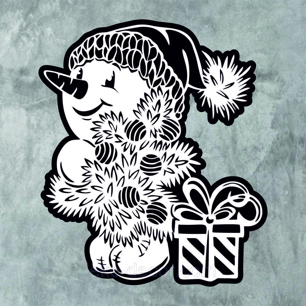 Декоративне настінне Панно «Сніговик», Декор на стену Київ - фото 7