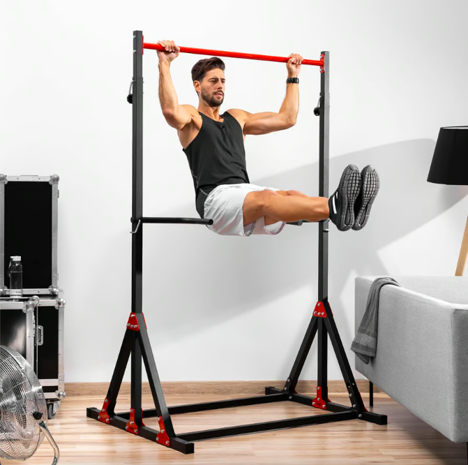 Підлоговий турнік із регульованою висотою багатофункціональний до 200 кг бруси для дому та спортзалу HS-1015K Київ - фото 5