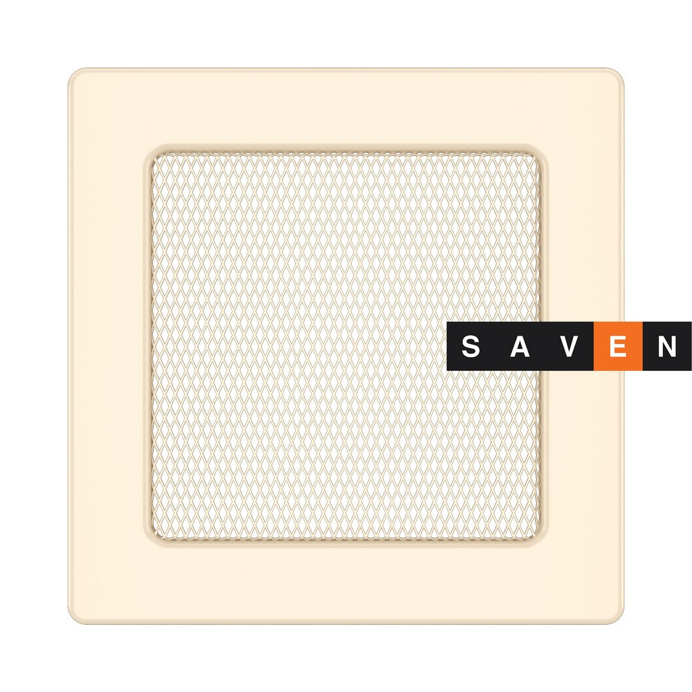 Вентиляційна решітка для каміна SAVEN 17х17 кремова Львів - фото 1