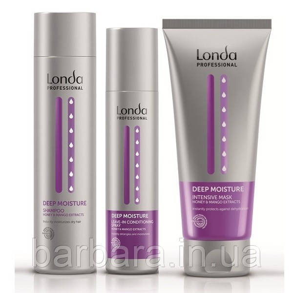 Londa DEEP MOISTURE Набор Set  (шампунь 250 мл, маска 200 мл, спрей-кондиціонер 250  мл) Київ - фото 1