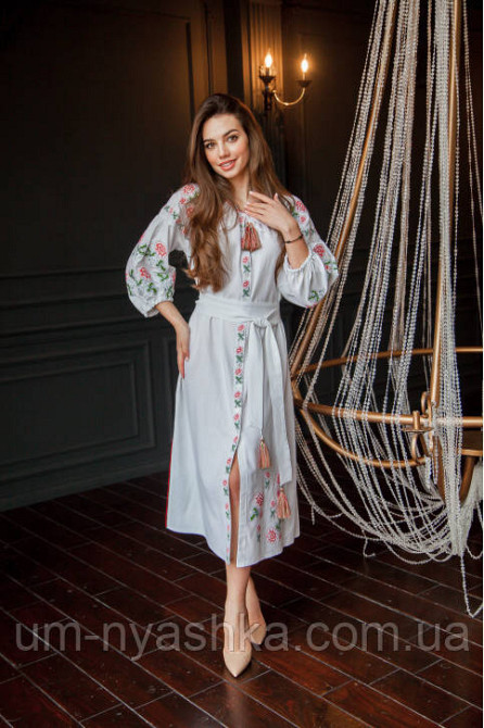 Біле вишите плаття Світанок біла Кривий Ріг - фото 3